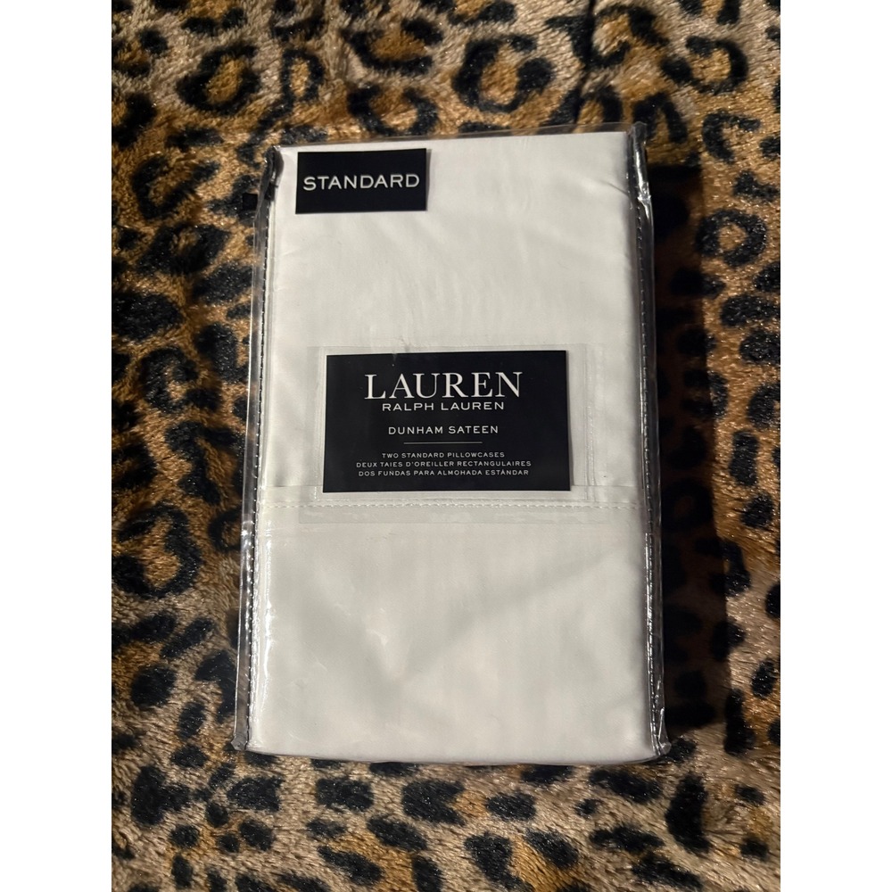 Lauren Ralph Lauren Dunham Sateen‎ Pillowcases Standard White 300TC Cotton